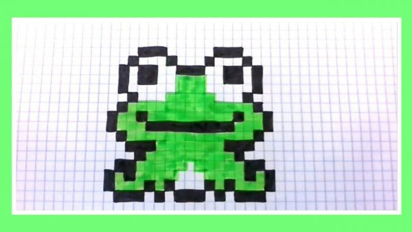 Лягушка по клеточкам