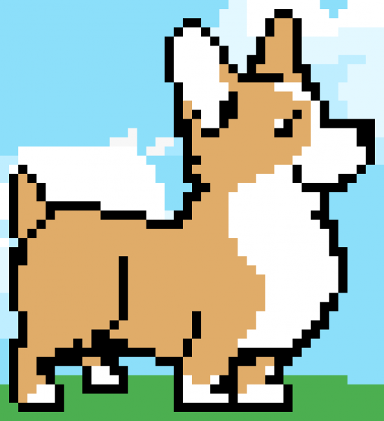 Собака по клеткам