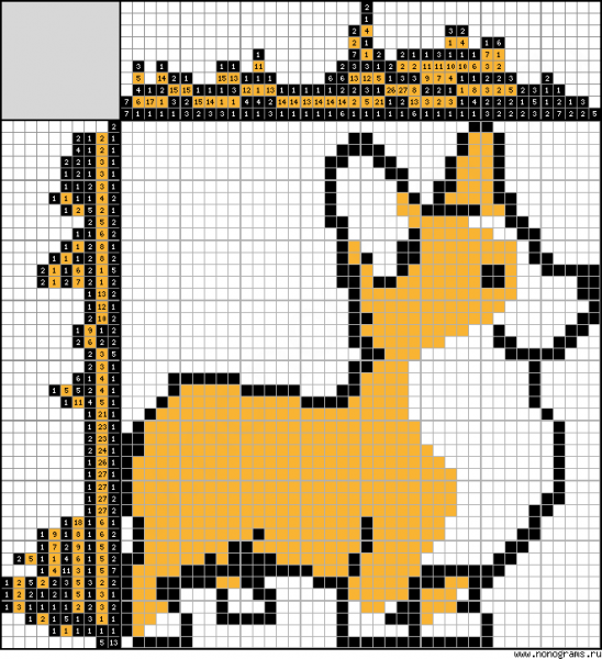 Японский кроссворд корги