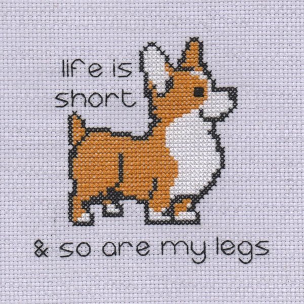 Вышивка корги