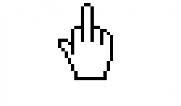 Курсор в виде фака