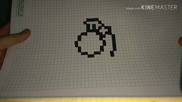 Рисовать по клеточкам гранаты