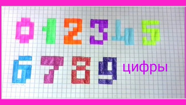 Рисунки по клеточкам с цифрами