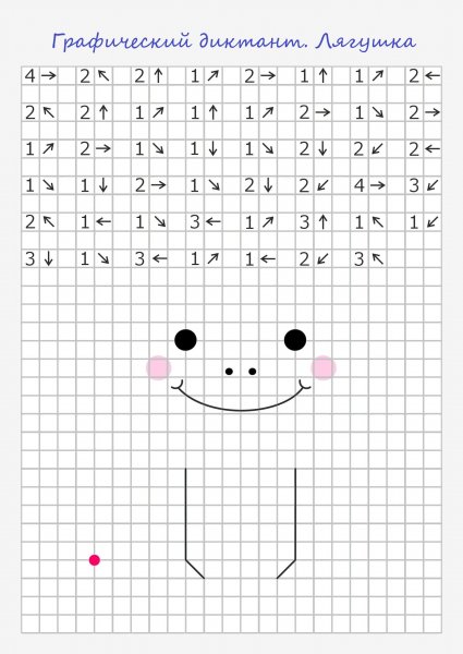 Рисование по стрелочкам для детей