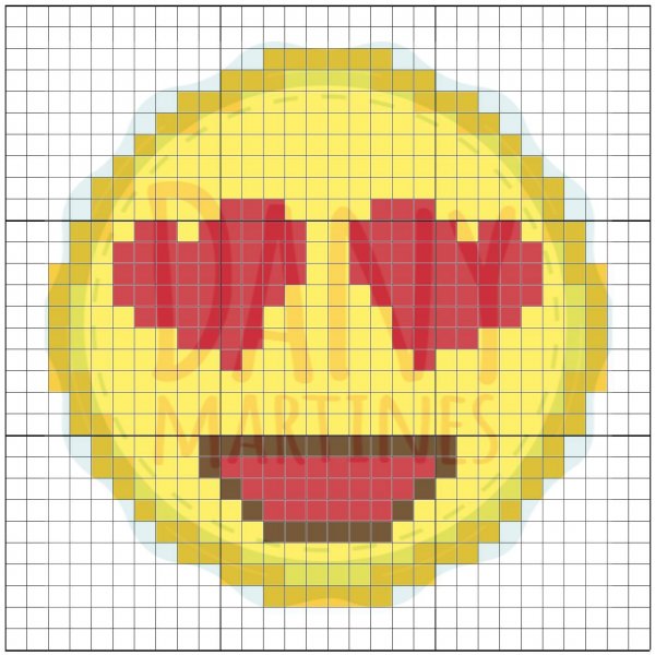 Рисование в клетку смайлы