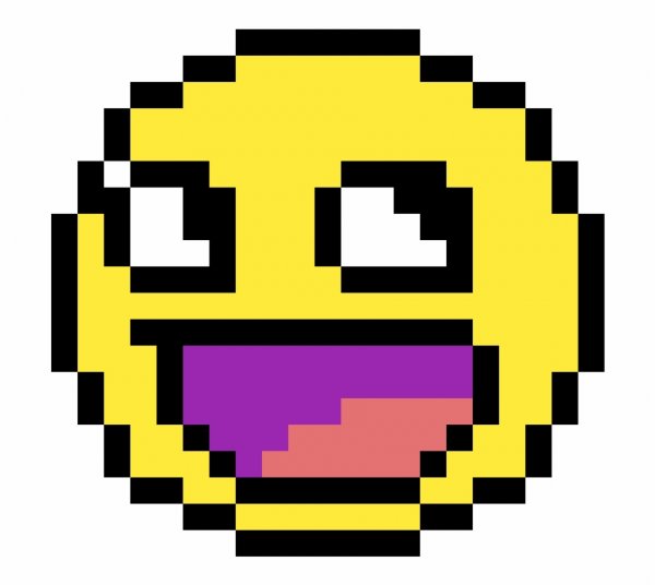 Рисунки по клеточкам смайлики