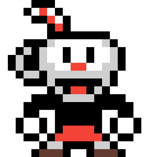 Капхед пиксель арт