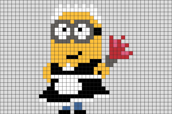 Рисунки по клеточкам Миньон