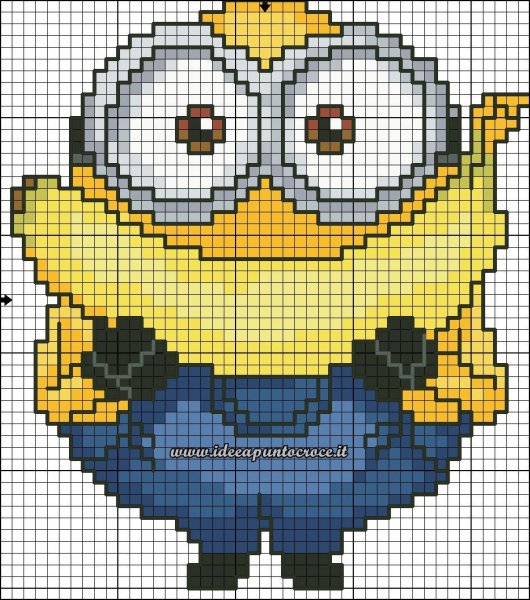 Схемы вышивки крестом Миньоны