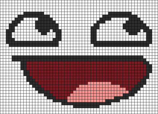 Глаз по клеточкам в тетради