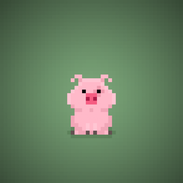 Свинья пиксели