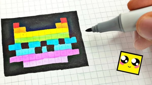 Картинки по клеточкам Инстаграмм