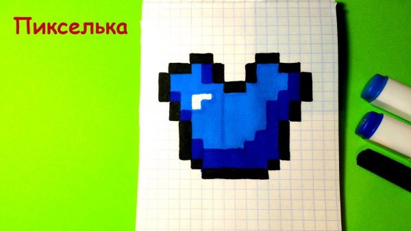 Картинки по клеточкам майнкрафт