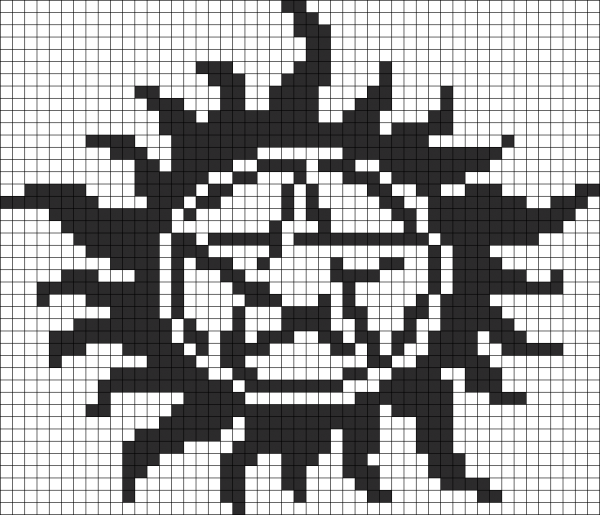 Схема вышивки сверхъестественное