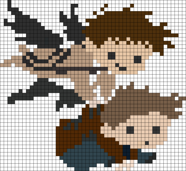 Вышивка крестиком сверхъестественное схемы