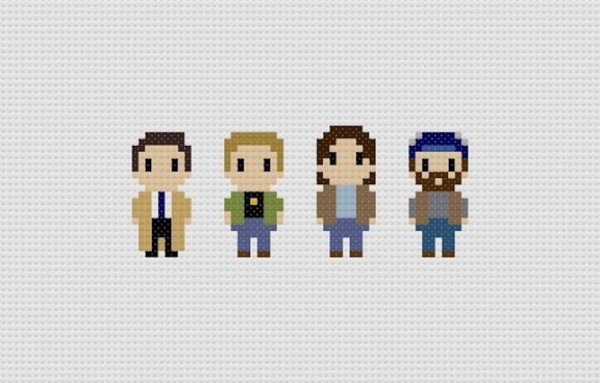 Сверхъестественное вышивка крестом Сэм