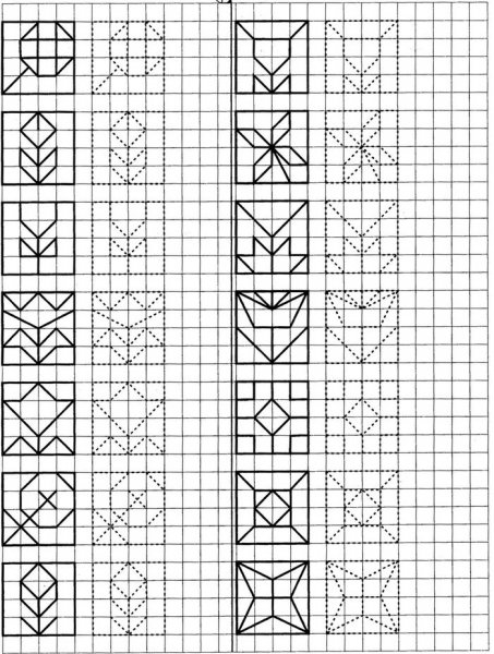 Узоры для рисования по клеткам