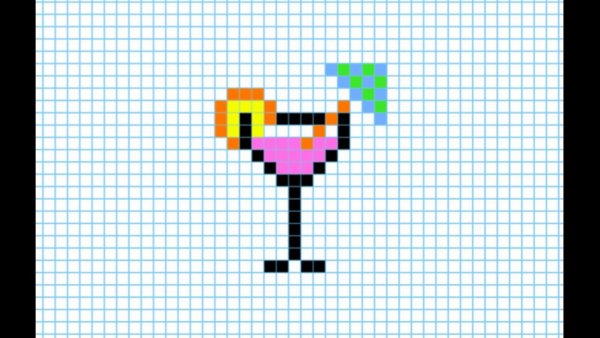 Рисунки по клеточкам кактэли