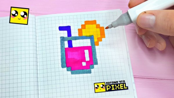 Рисование по клеткам лайк