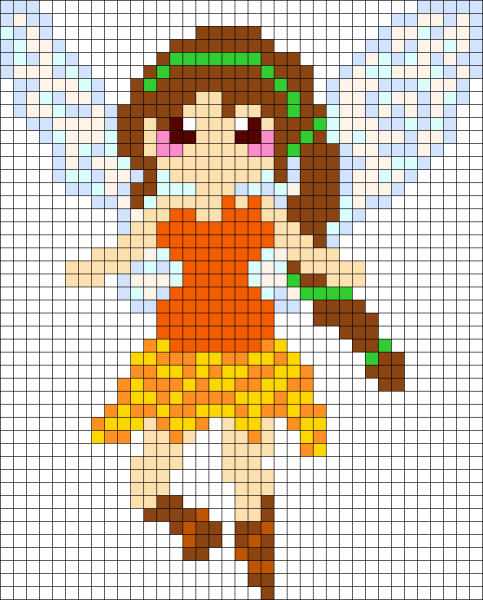 Рисование по клеткам для девочек