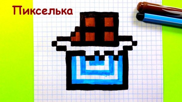 Рисунки по клеточкам пикселька