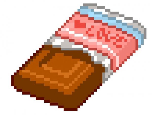 Шоколадка пиксель арт