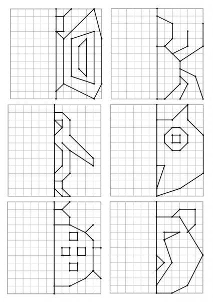Дорисовывание по клеткам