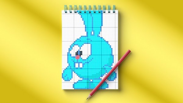 Картинки по клеткам Смешарики