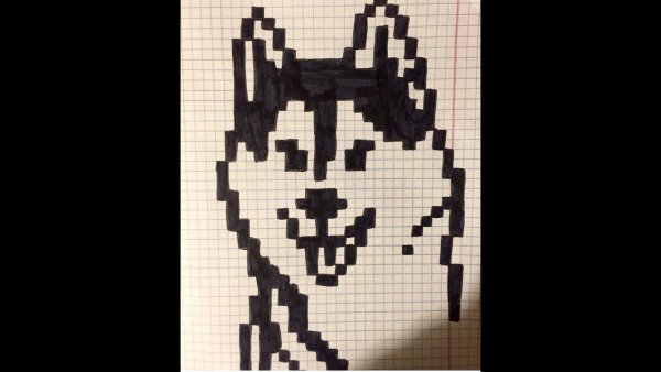 Рисунки в клеточку лёгкие