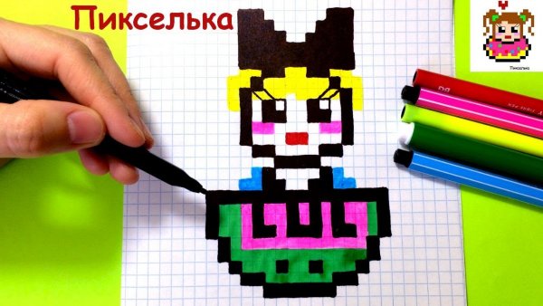 Рисунки по клеточкам пикселька