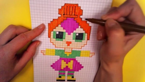 Рисование по клеточкам ЛОЛ