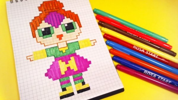 Рисование по клеточкам ЛОЛ