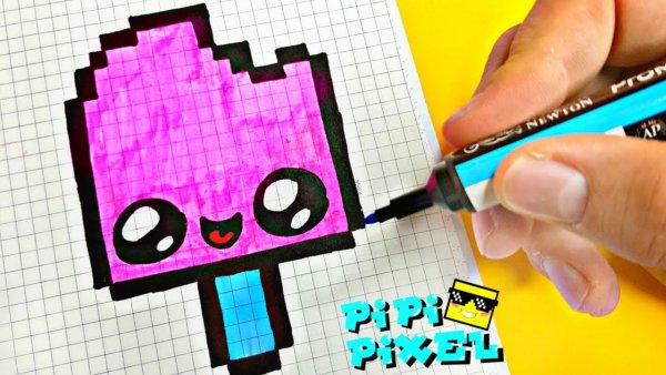 ЛОЛ по клеточкам в тетради