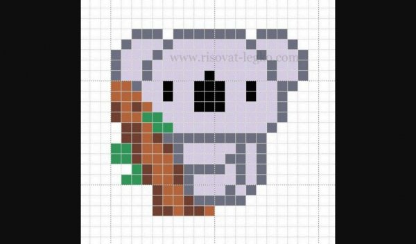 Животные по клеточкам маленькие