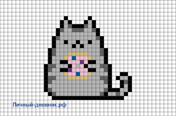 Пиксельный рисунок легкий