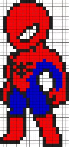 Человек паукпо клаточкам