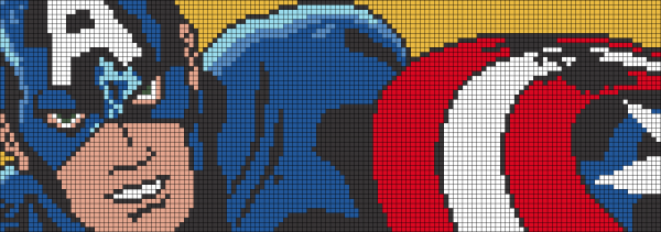 Рисование по клеткам Мстители