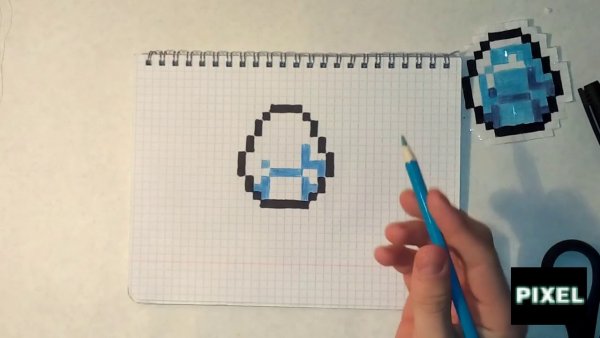 Рисование по клеточкам Алмаз