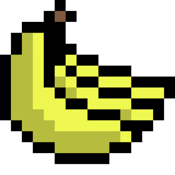 Банан по пикселям