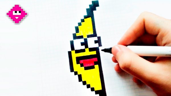 Банан по клеткам