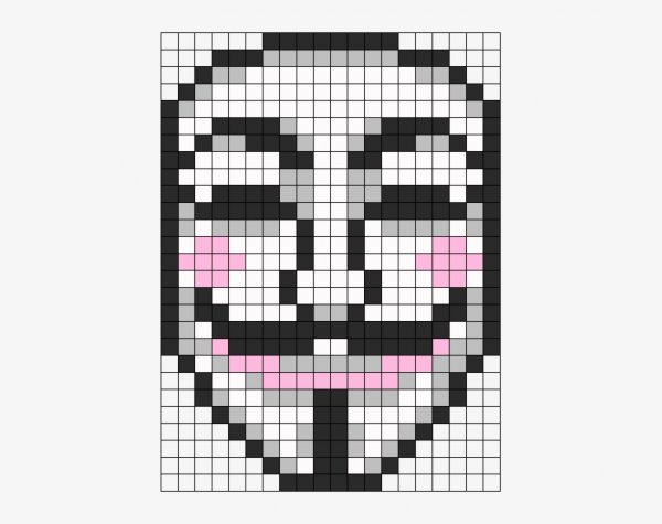 Маска Анонимуса майнкрафт