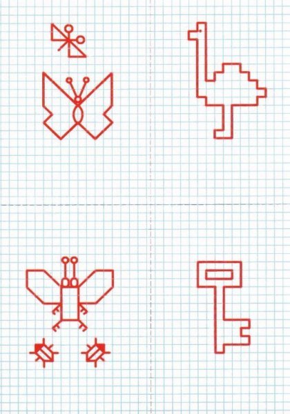 Клеточные рисунки легкие для начинающих