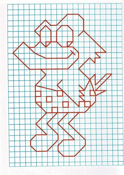 Рисование по клеточкам узоры