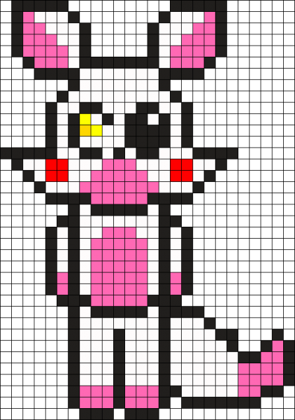 Рисунки по клеточкам ФНАФ