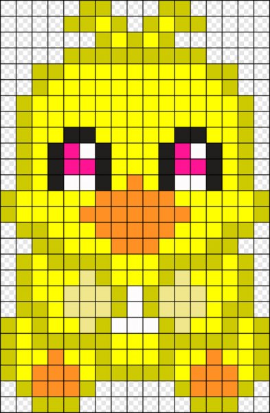 Рисование по клеточкам ФНАФ В тетради