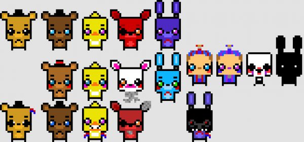 ФНАФ пиксельные