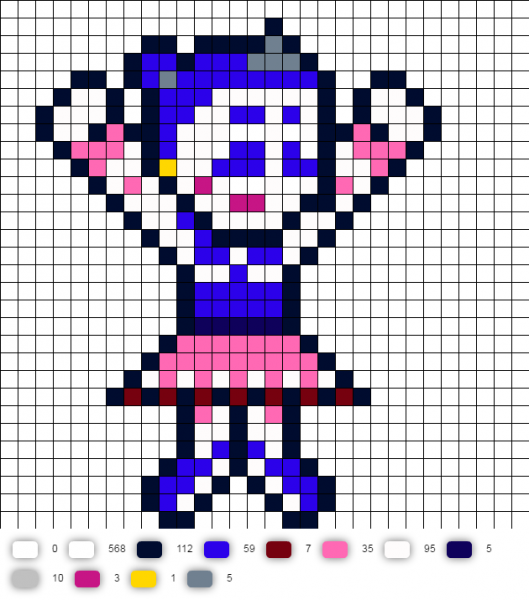 ФНАФ по клеточкам легкие