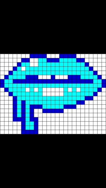 Рисунки в клеточку легкие