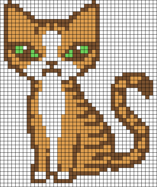 Кошка по клеткам