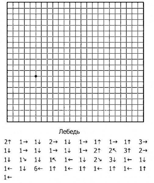 Графический диктант по стрелочкам для дошкольников